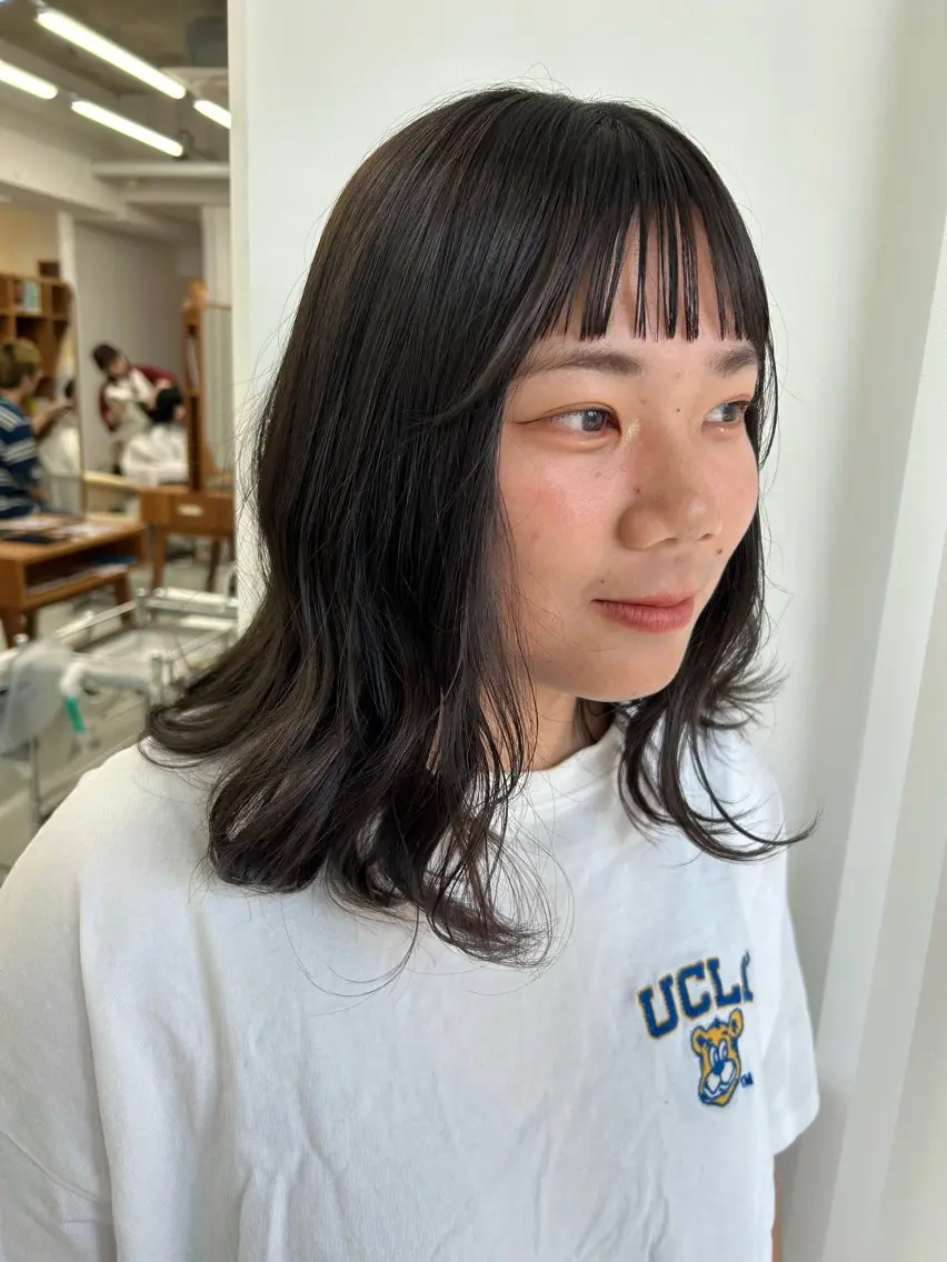 カラー 透明感カラー 藤原 あかりのヘアスタイル