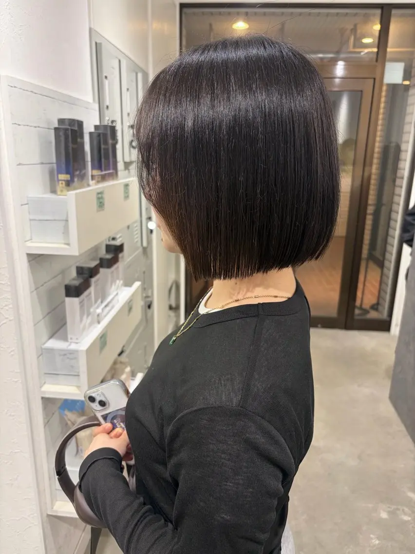 ショート ボブ カット トリートメント 韓国ヘア🇰🇷 HINAのヘアスタイル