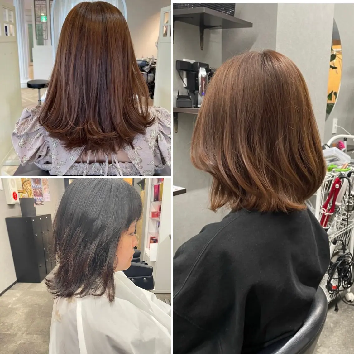 ミディアム カット ヘアセット 🌹ミラクル美容師 🌹くっぽのヘアスタイル