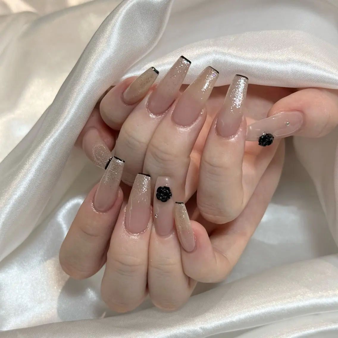 【HAND】オフなし⭐️定額《韓国ワンホンネイル》シンプルコースの写真