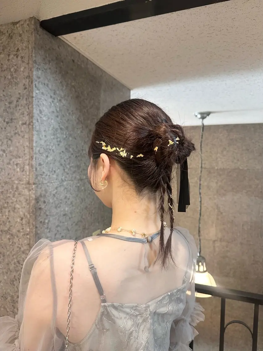 セミロング ヘアアレンジ 韓国風ヘア 透明感/レイヤー/ 姫カット Fukuのヘアスタイル
