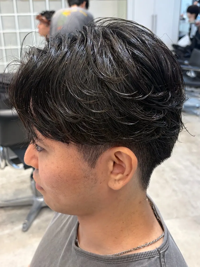 ショート メンズ カット パーマ fifth／美容師 りょうのヘアスタイル