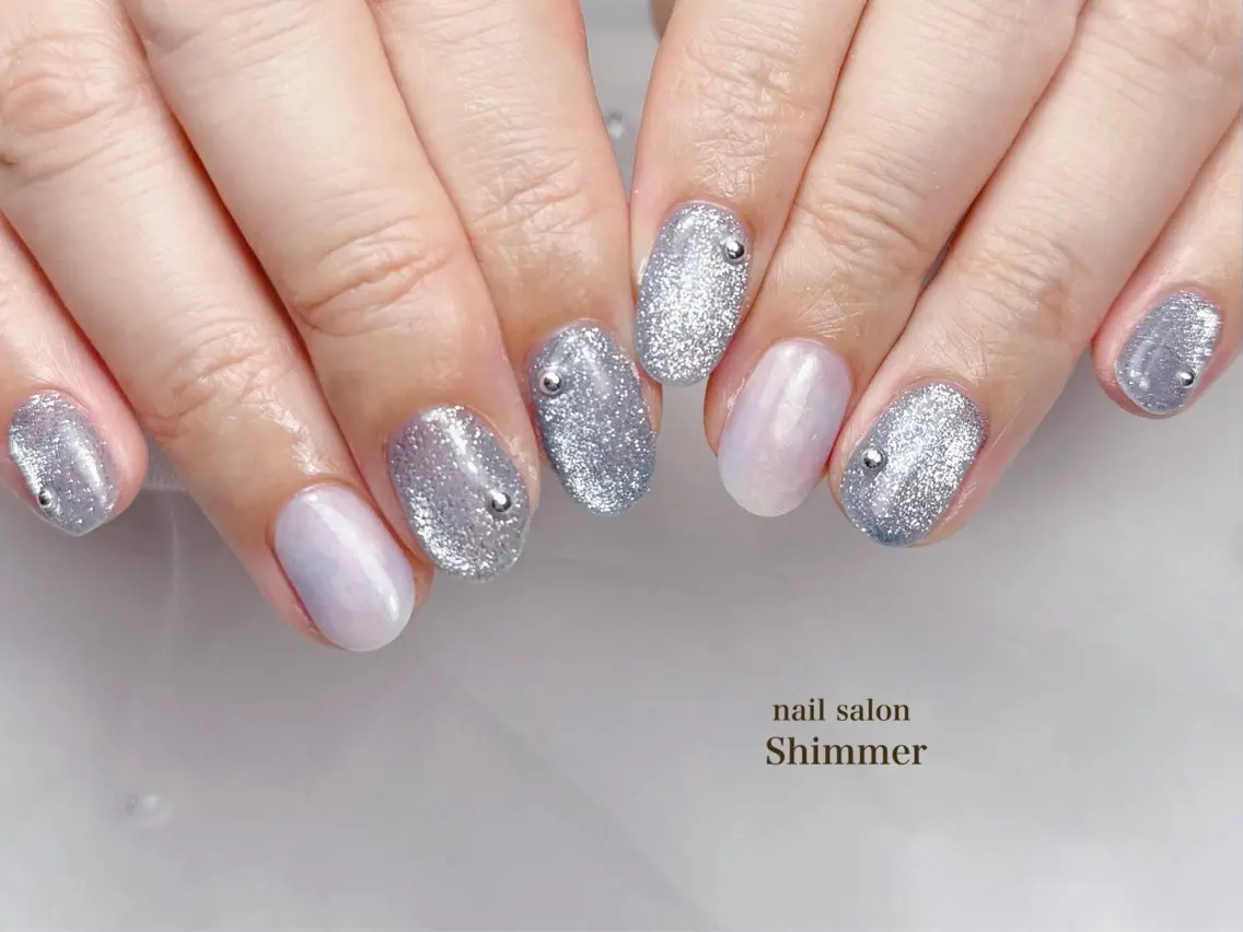 ネイル ハンドネイル Shimmer Risaのネイルデザイン
