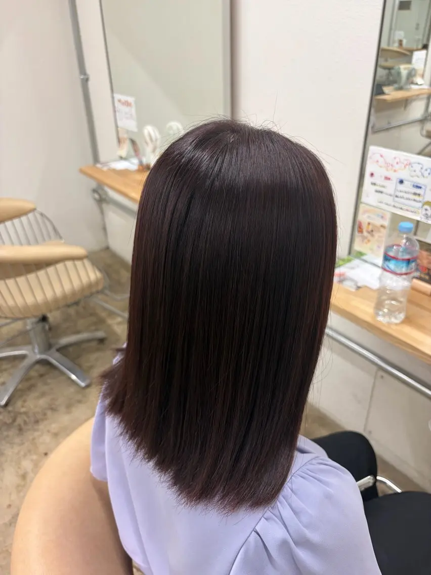 セミロング ヘアカラー fand KOTOMIのヘアスタイル