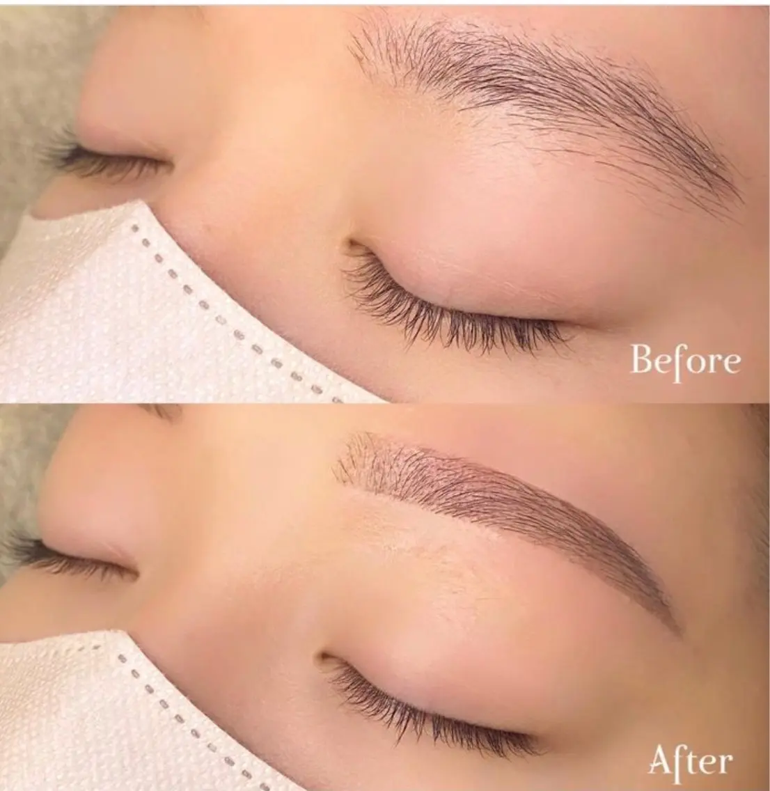 【似合わせ🫶🏻垢抜け美眉💛】アイブロウワックス🍐《眉毛ワックス+毛量調整+長さ調整+メイク仕上げ》の写真