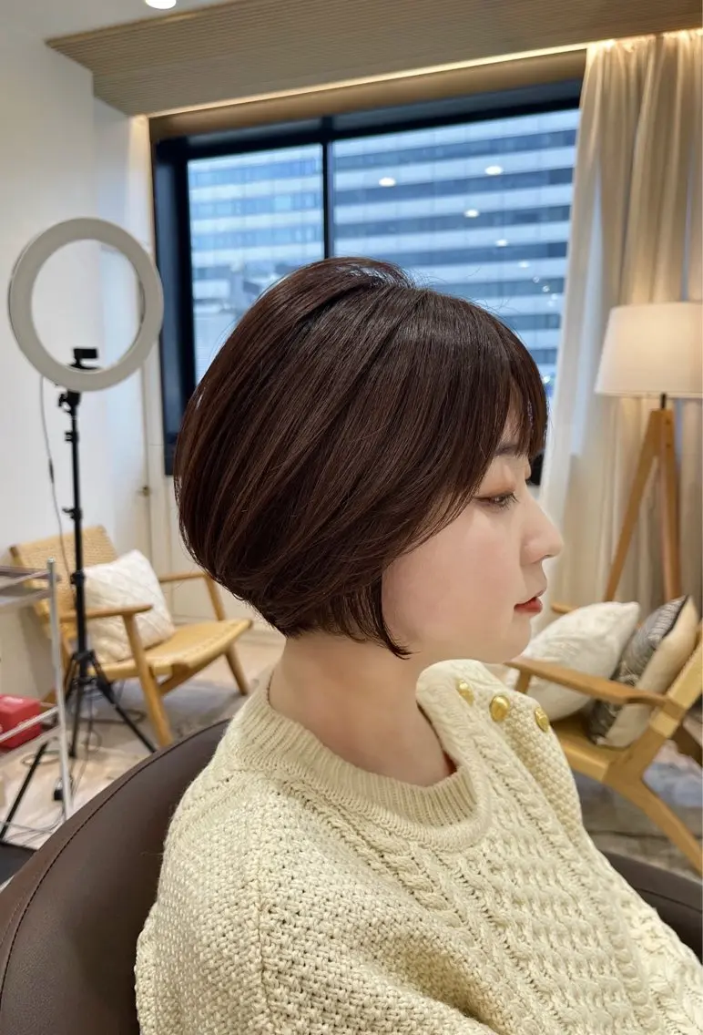 ショート ショートヘア カット ヘアカラー 佐々木陸/ショート特 化/明るい白髪染めのヘアスタイル