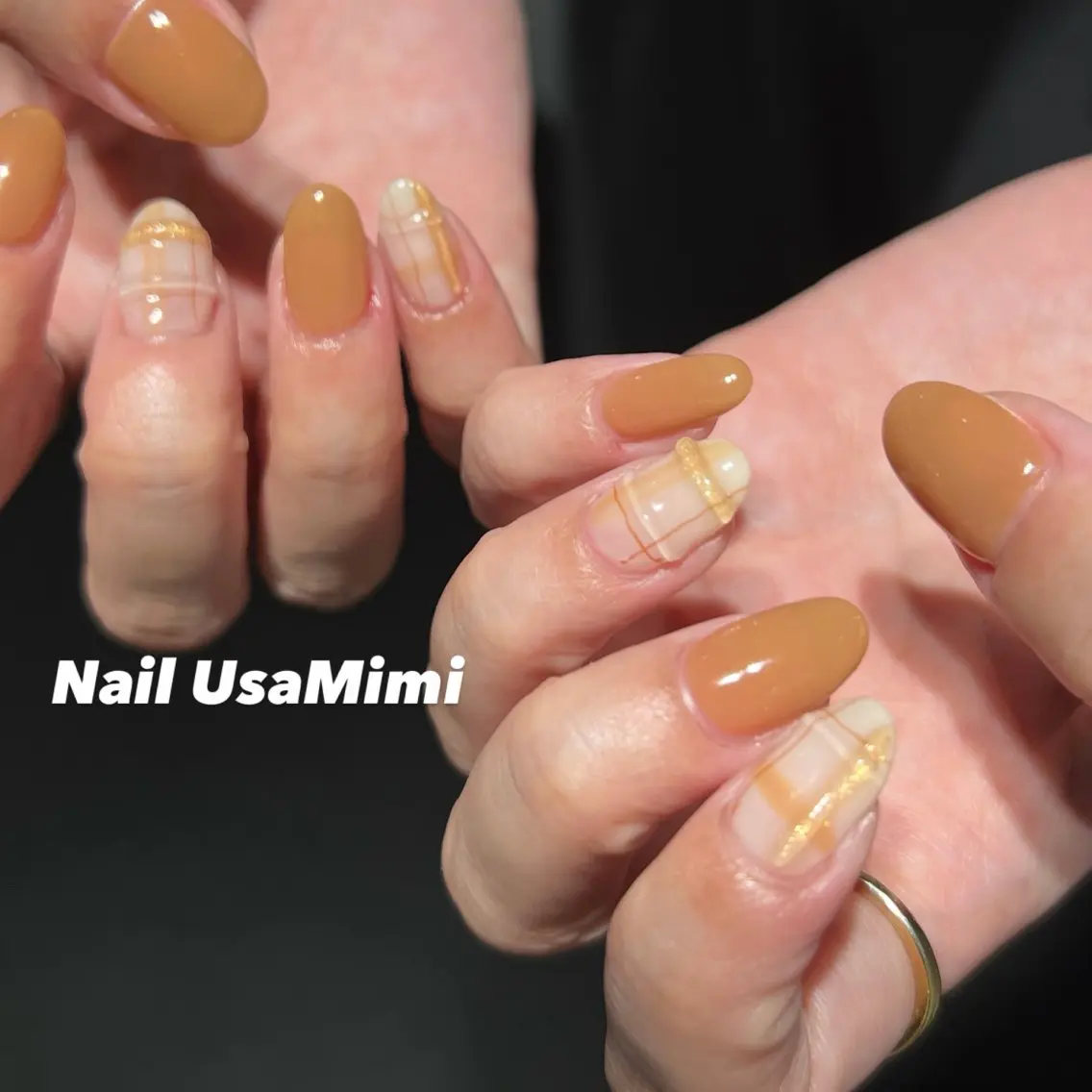 ミディアム ハンドネイル 本町Nail Usa Mimi  SAKIのネイルデザイン