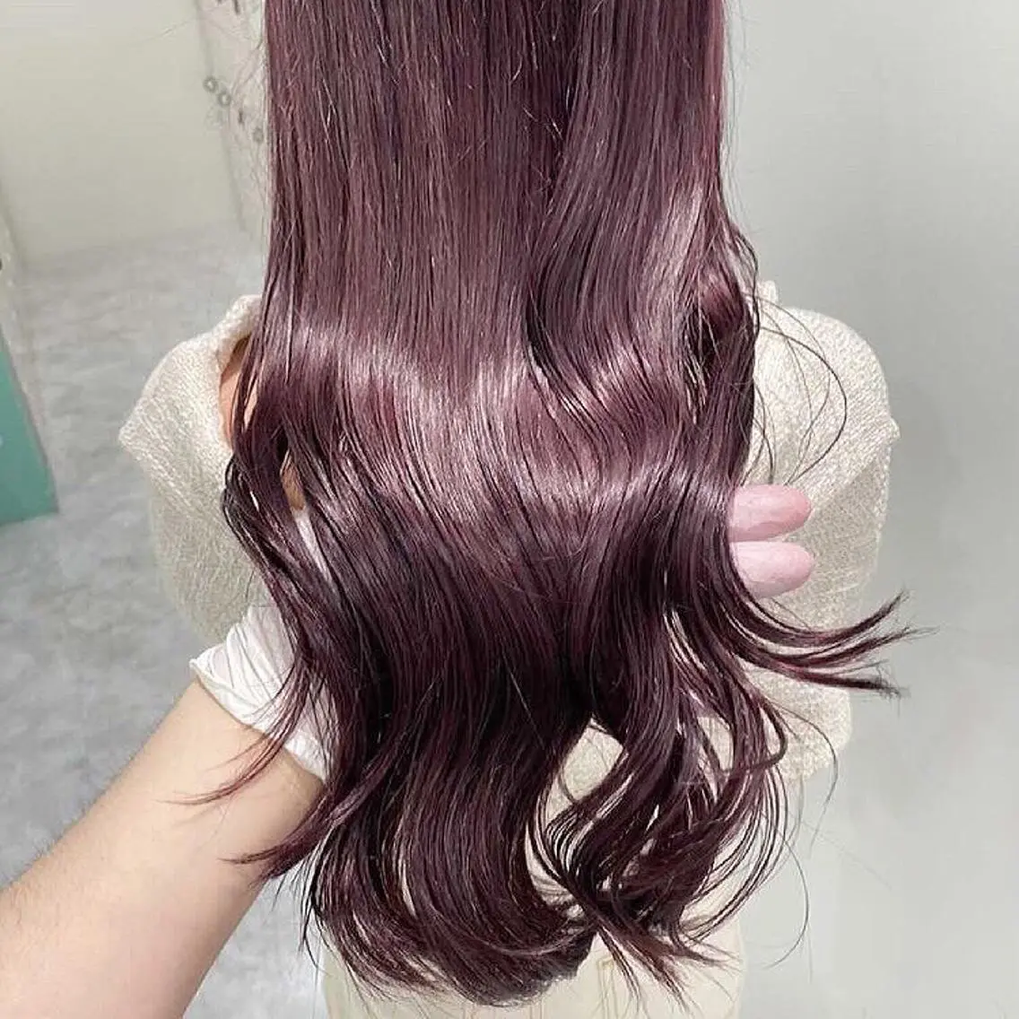 ロング カラー カシス ラベンダーカラー ベージュカラー💖 やすひろのヘアスタイル