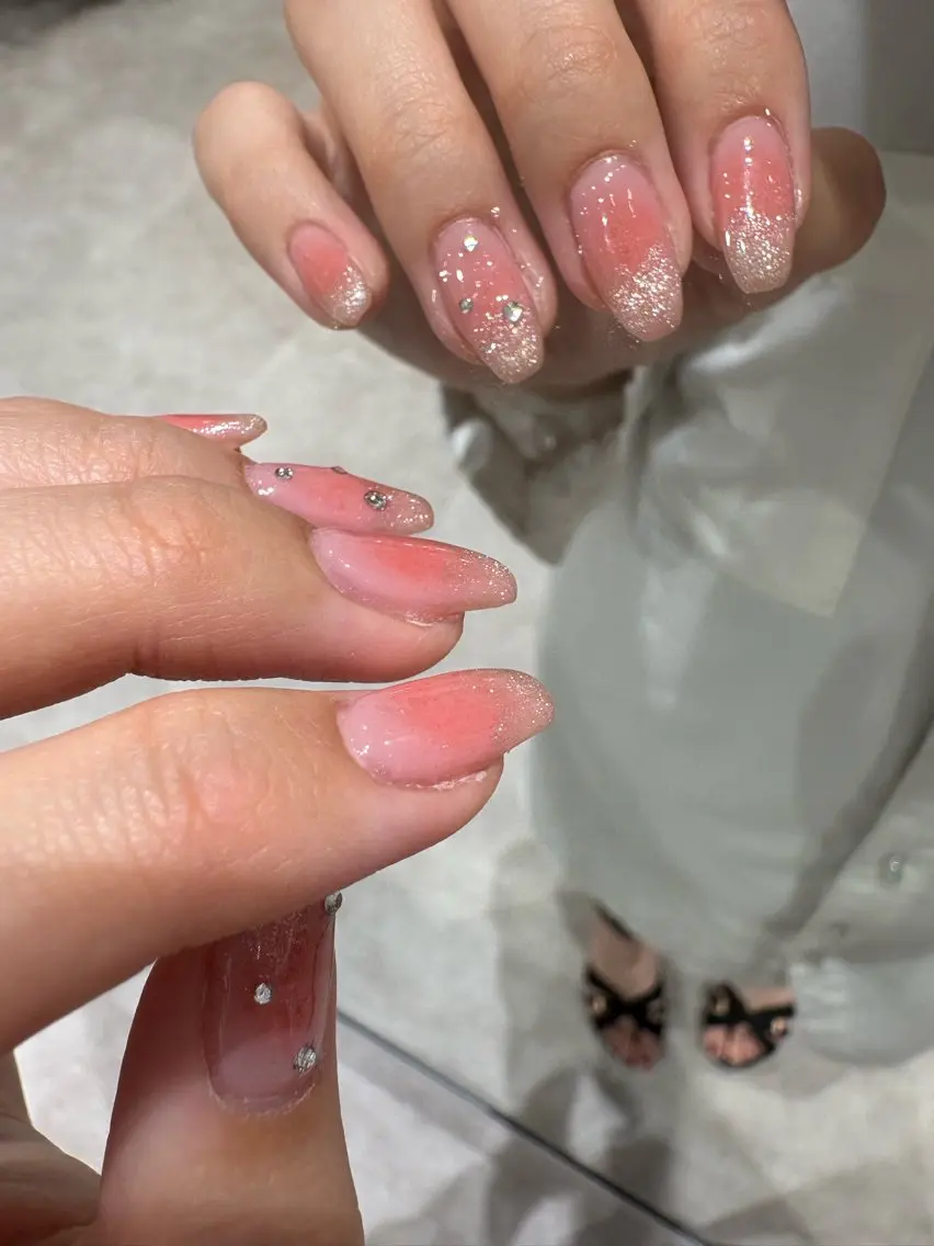 ネイル ガーリー おそろいネイル ハンドネイル bs-nail金山/ 佐々木優羽🎀のネイルデザイン