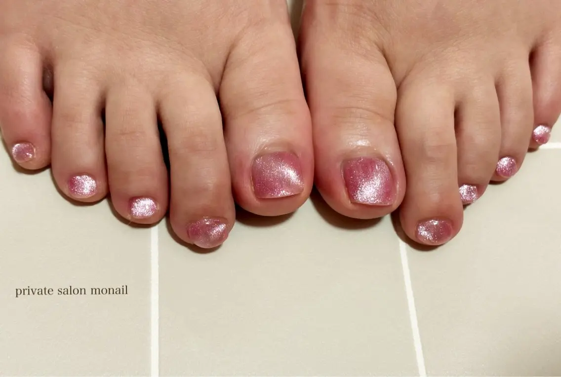 ネイル フットネイル マグネットネイル フットネイル nail salon monailのネイルデザイン