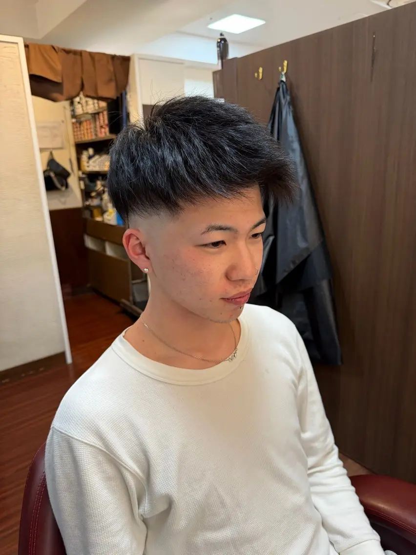 ショート メンズ カット ヘアセット 糸山 仁のヘアスタイル