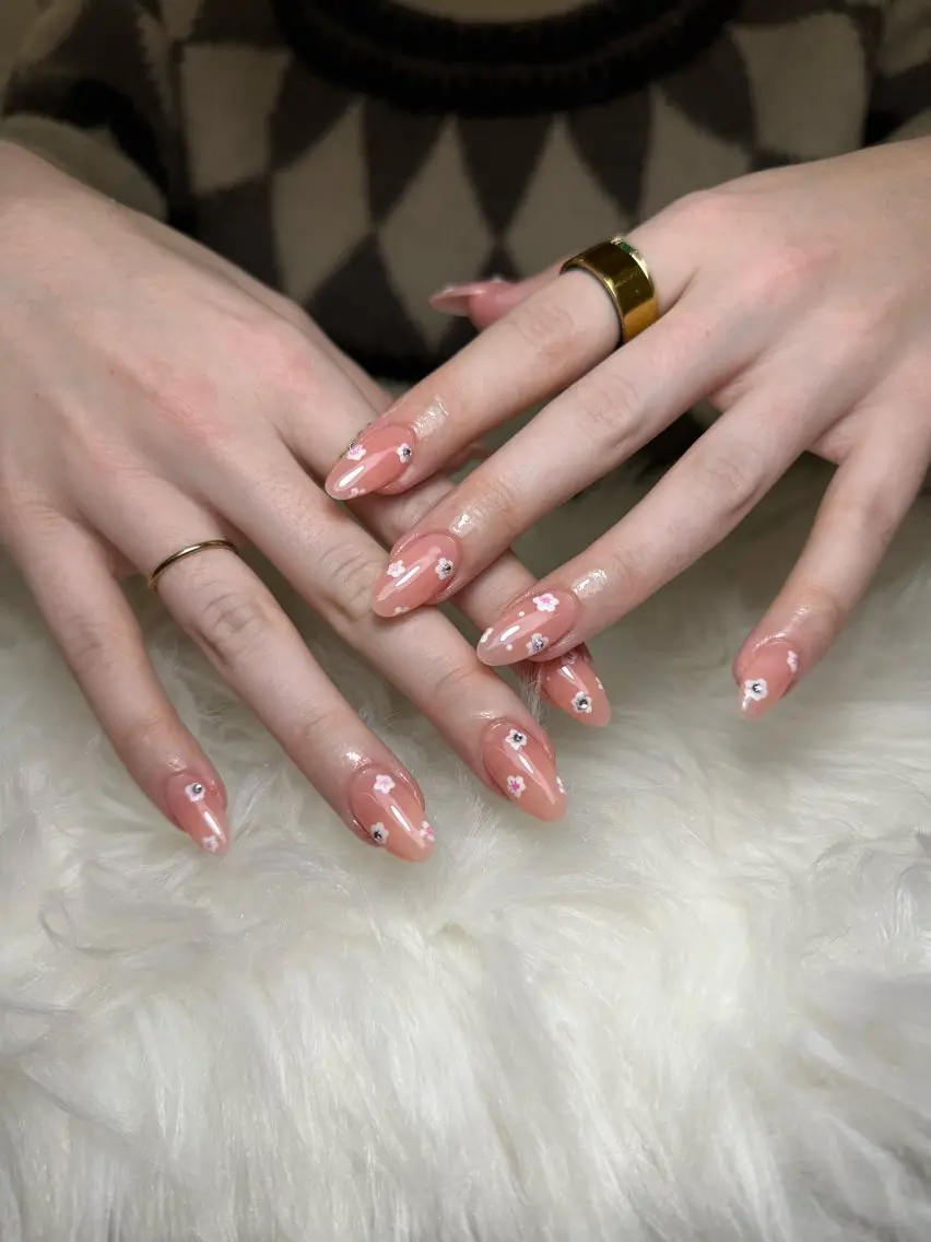 ネイル 韓国ネイル 持ち込み ニュアンスネイル ワンホンネイル ハンドネイル AKIKO NAILのネイルデザイン