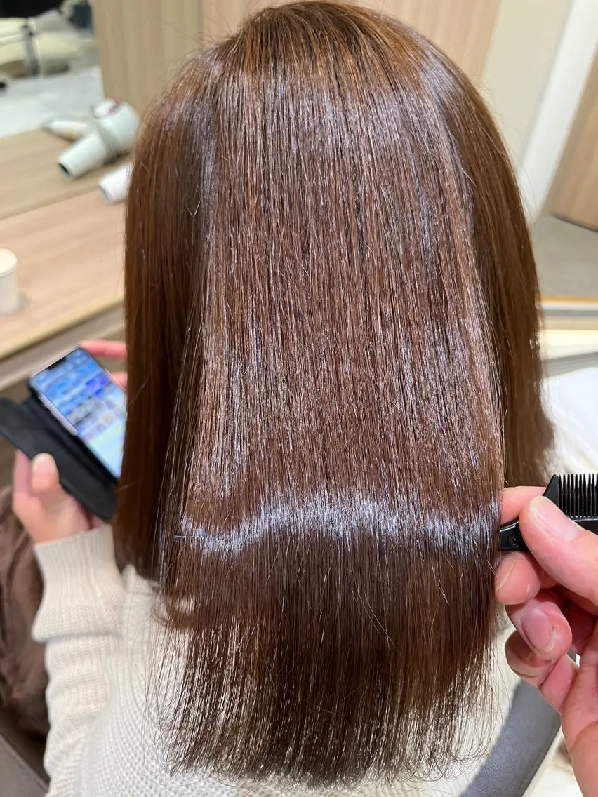 セミロング カラー ヘアアレンジ メンズカット/ 艶カラー🫧noaのヘアスタイル