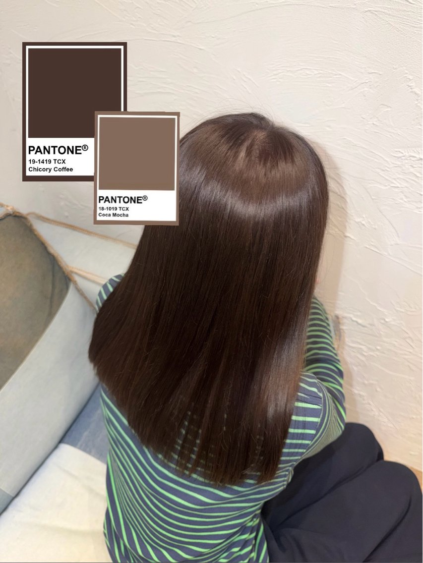 カラー ブラウンカラー Agu.hair ミサキのヘアスタイル