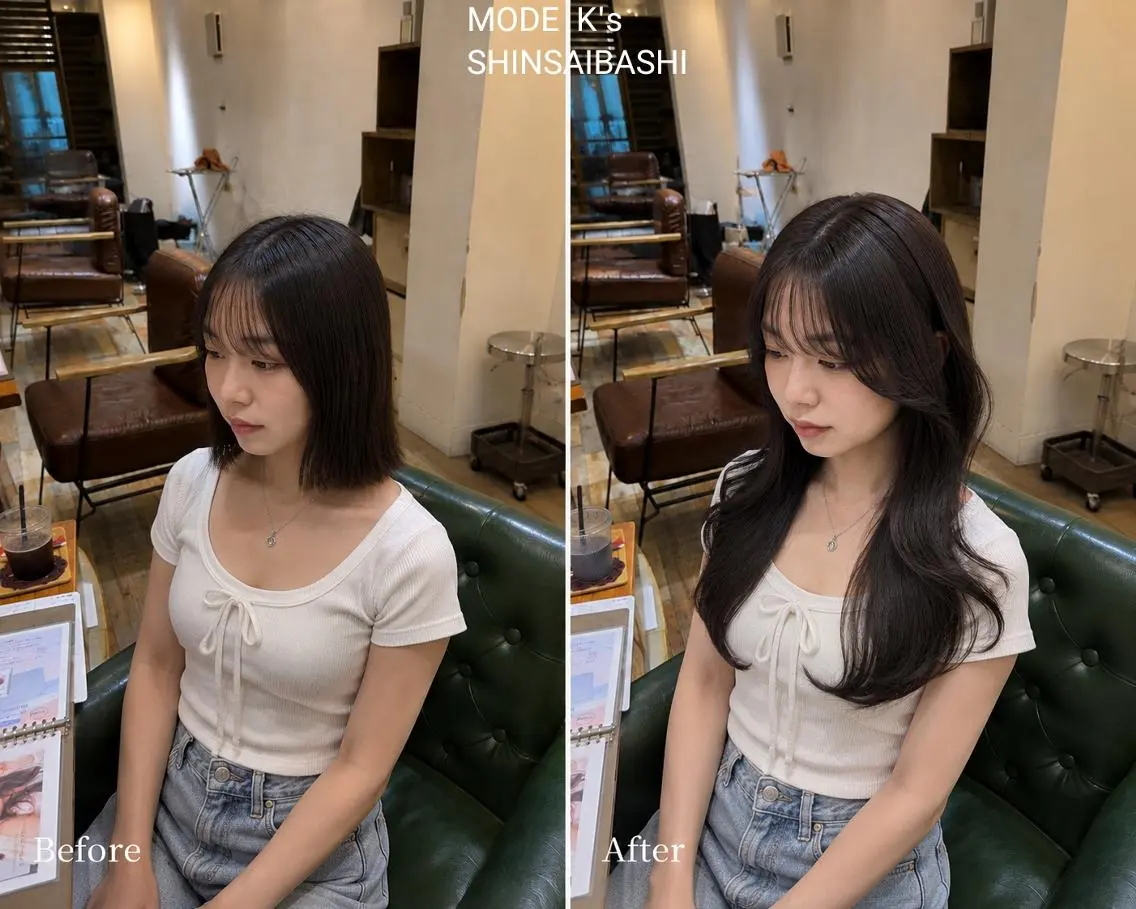ロング エクステ 艶髪カラー/エクステ /まつパ🔅YUIのマツエク・マツパデザイン