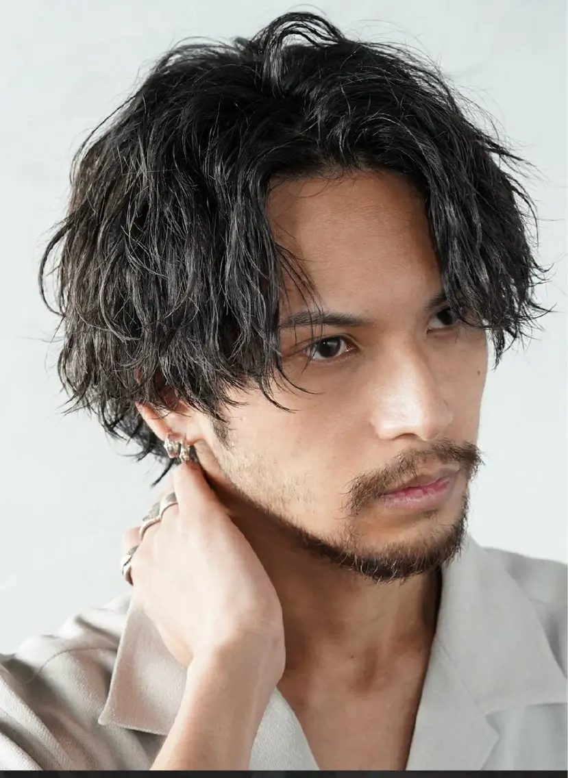 パーマ メンズ パーマ 松木 明翔のヘアスタイル
