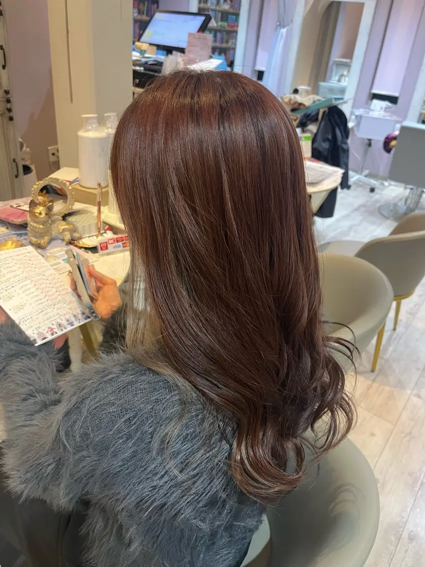 ロング カラー Ichiyanagi Ayanaのヘアスタイル