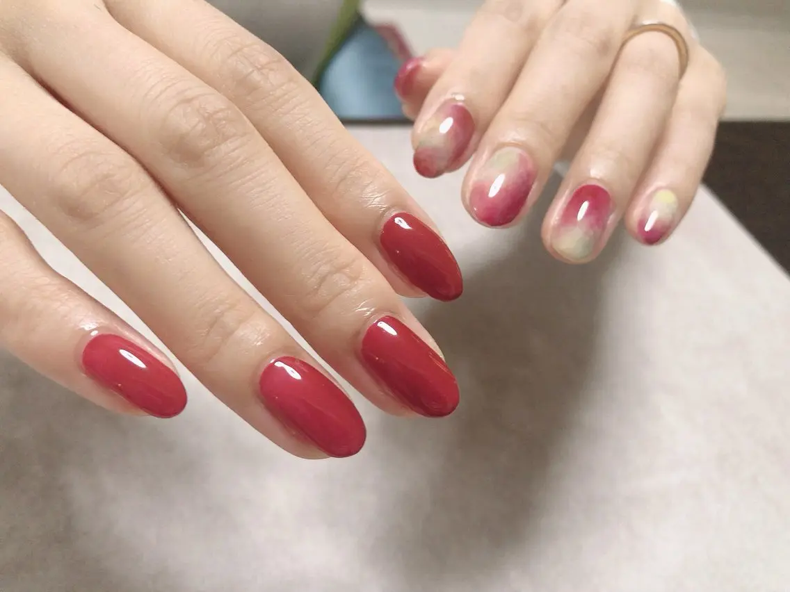 ネイル ワンカラーネイル mano nella manoのネイルデザイン