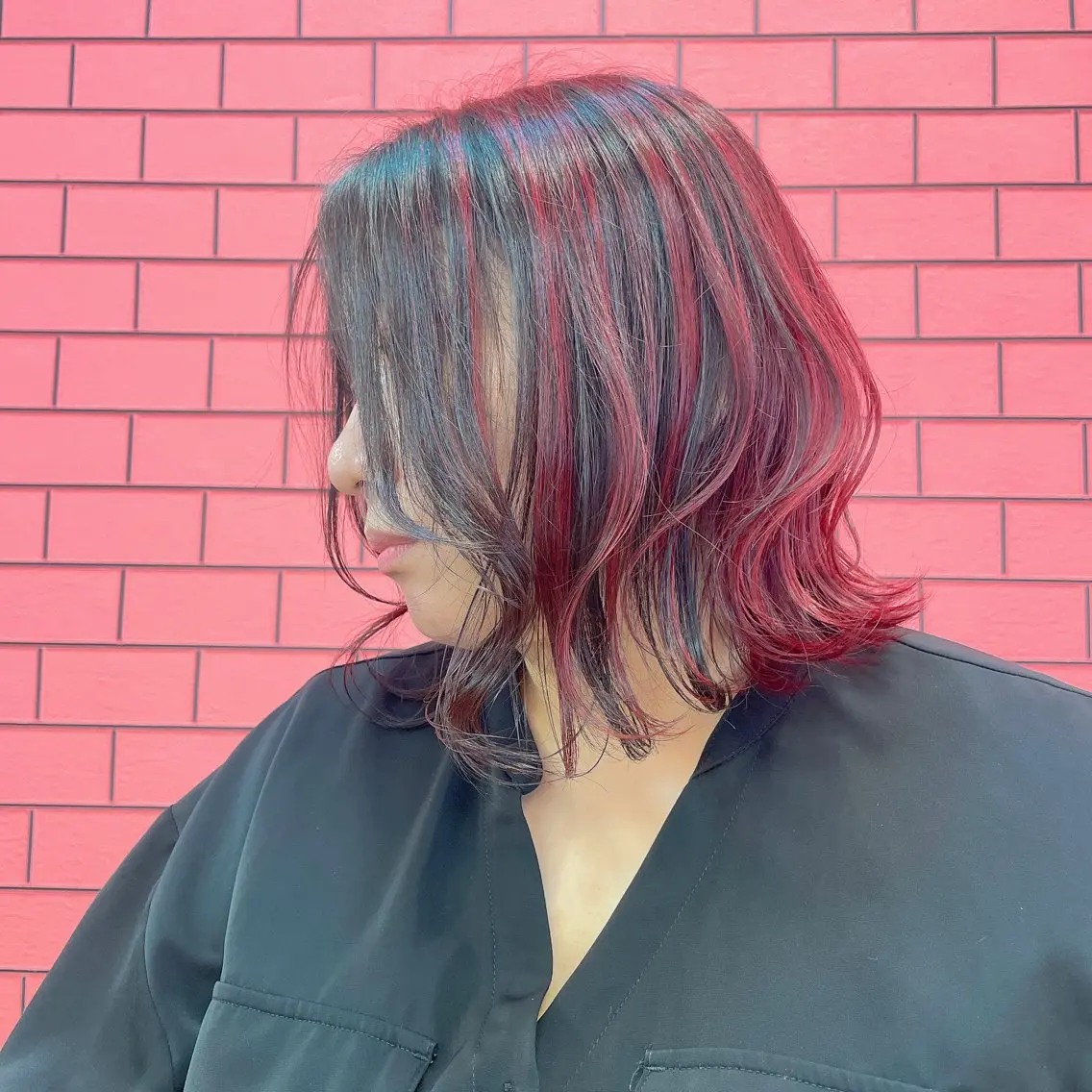 ミディアム カラー バレイヤージュ ブリーチ ケアブリーチ ダブルカラー イヤリングカラー ヘアカラー トリートメント ブリーチの神 KYONのその他イメージ