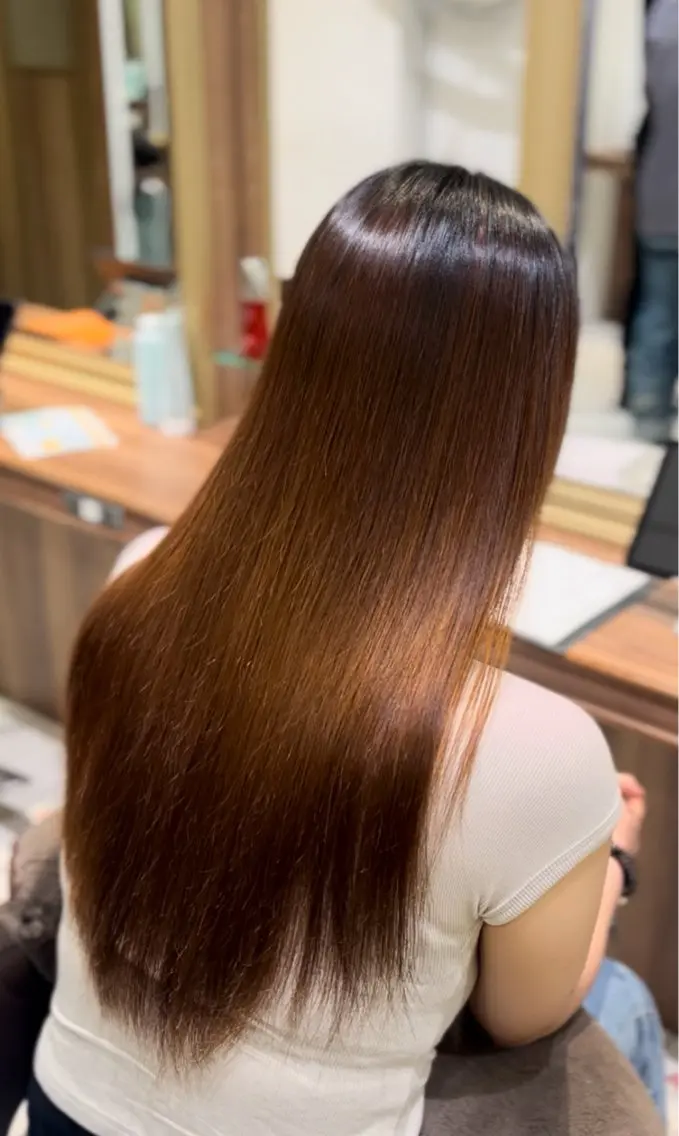 ロング 縮毛矯正 ash平井店/永木 空✂️のヘアスタイル