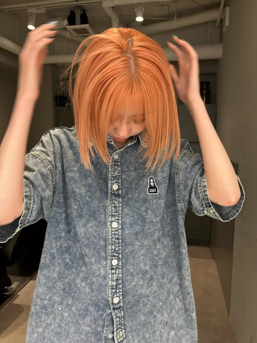 ショート ボブ ハイトーン/ ボブ 中村麟のヘアスタイル
