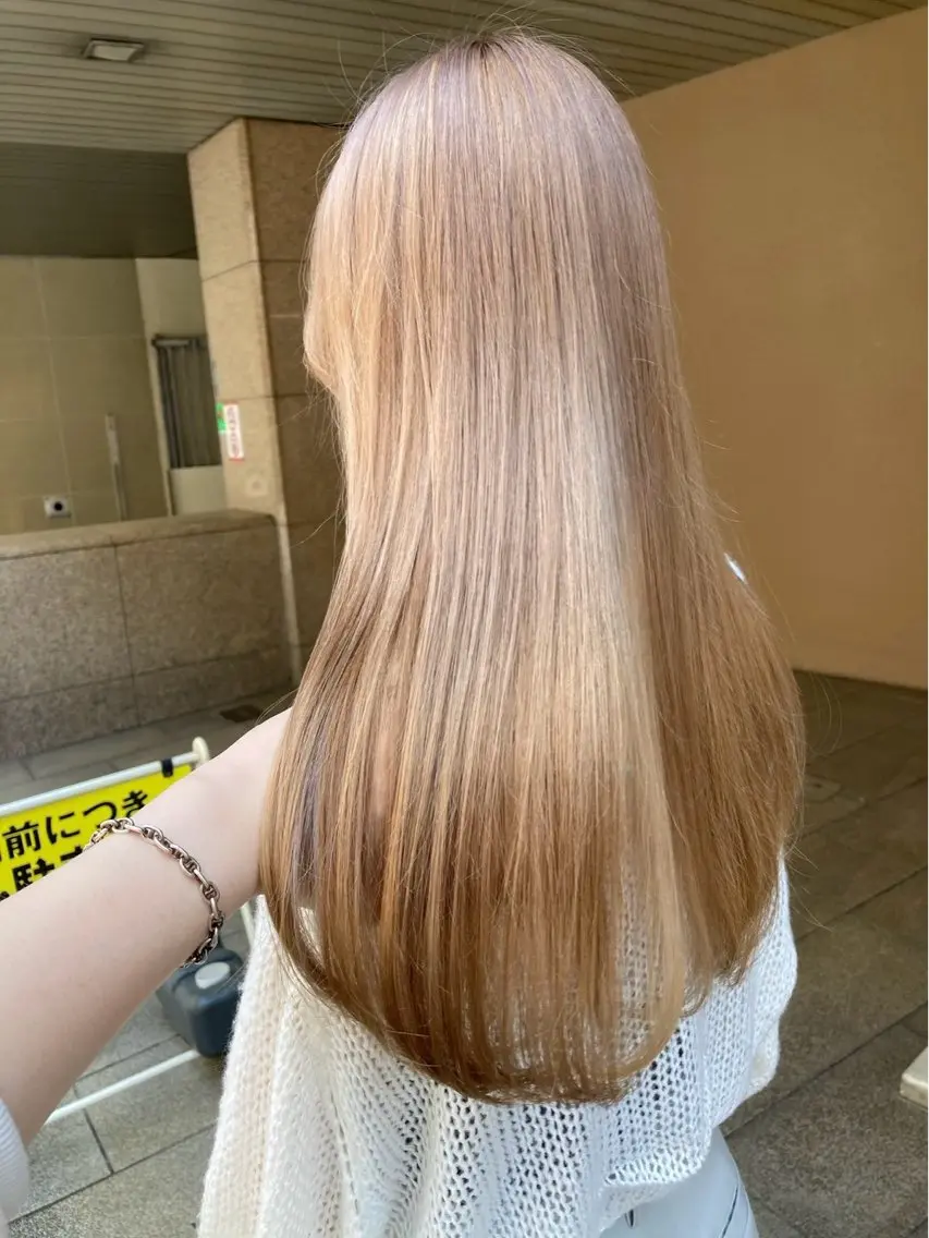ロング カラー tetote ミコのヘアスタイル