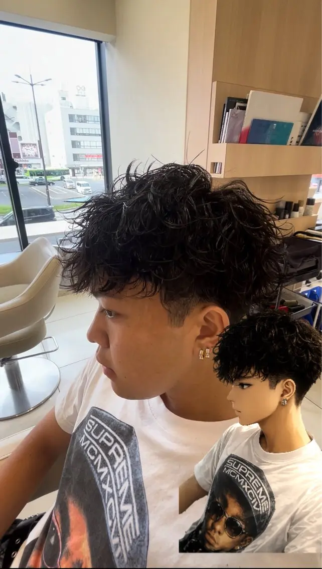 パーマ メンズ カット パーマ メンズパーマ特化型 美容師/荒井海音のヘアスタイル