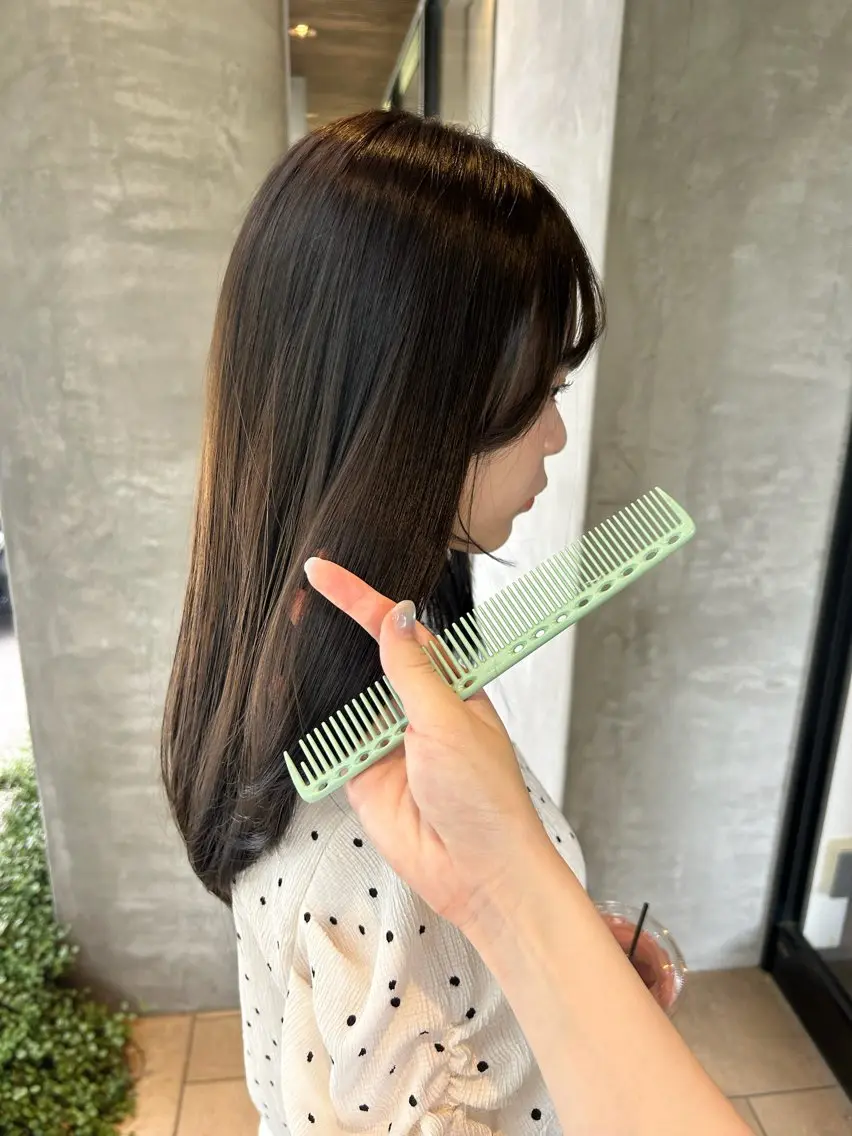 ロング カラー 透明感カラー 顔周りカット カット ヘアカラー lapis / soraのヘアスタイル