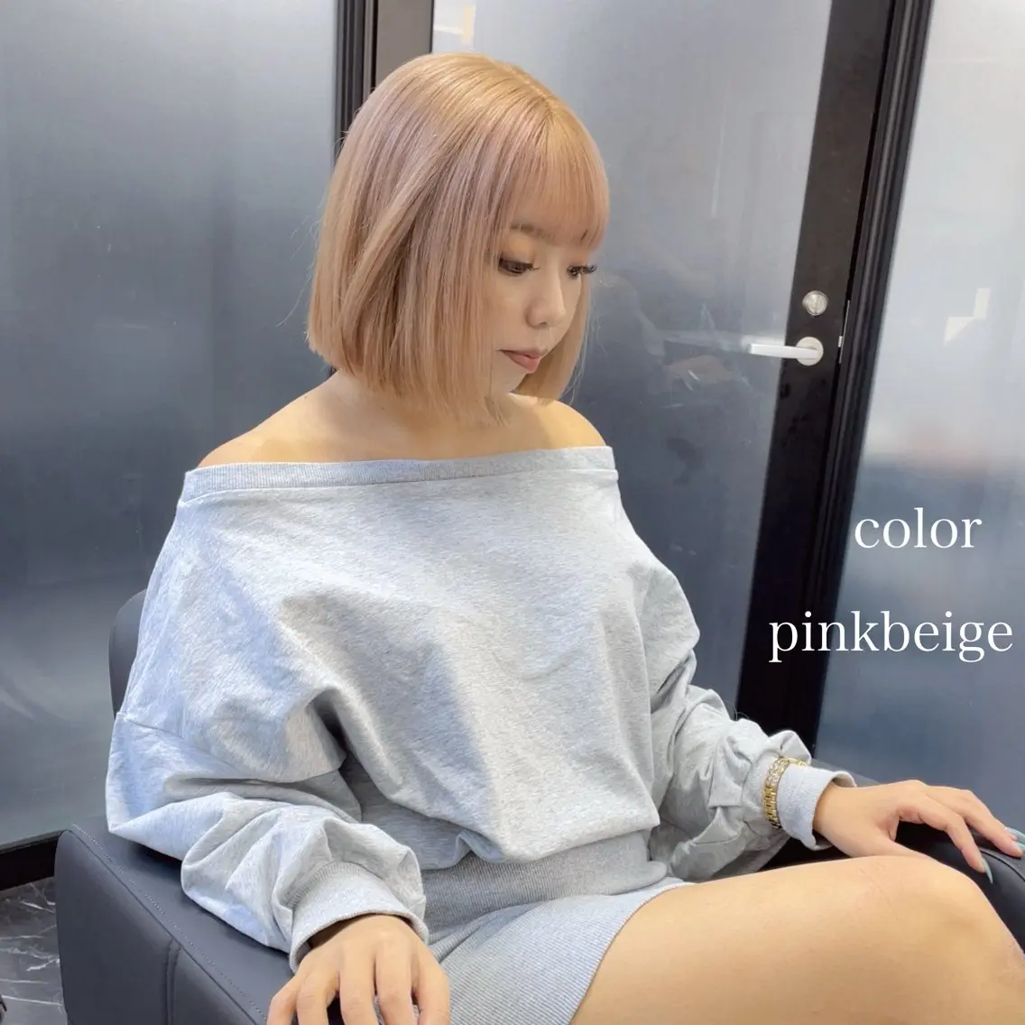 ショート カラー ヘアカラー トリートメント エクステ🩵ブリーチ 韓国ヘア🩵KAEのヘアスタイル