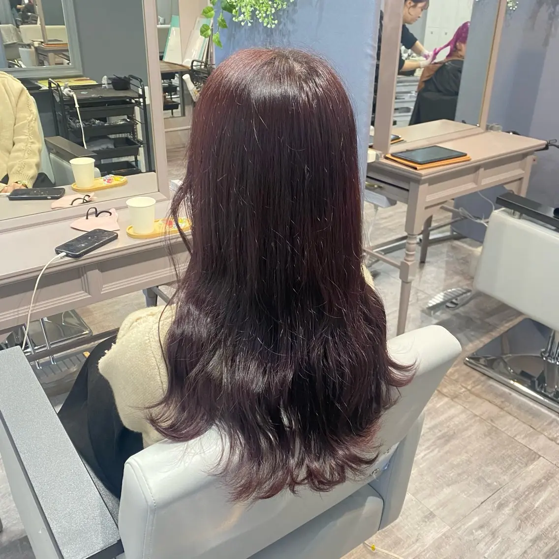 カラー Sherry🎧 RENA🩶のヘアスタイル