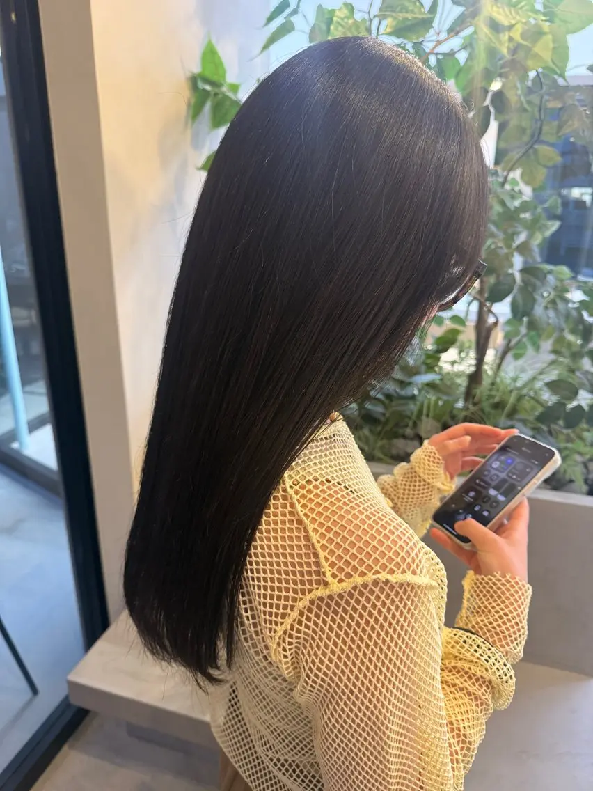 セミロング カラー runa|color 🩰straightのヘアスタイル