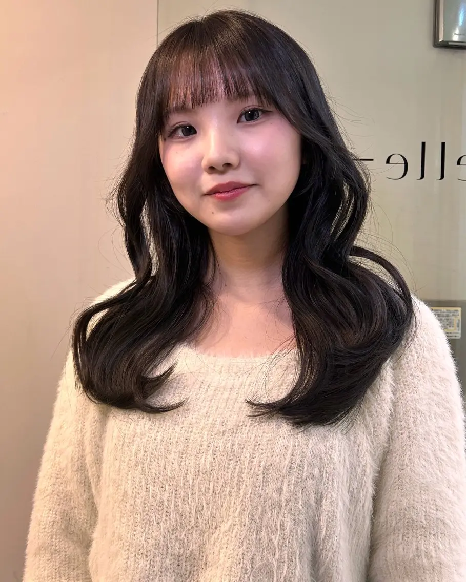 ロング カラー 透明感カラー グレージュ ダメージレス美容師 🌱水島侑理のヘアスタイル
