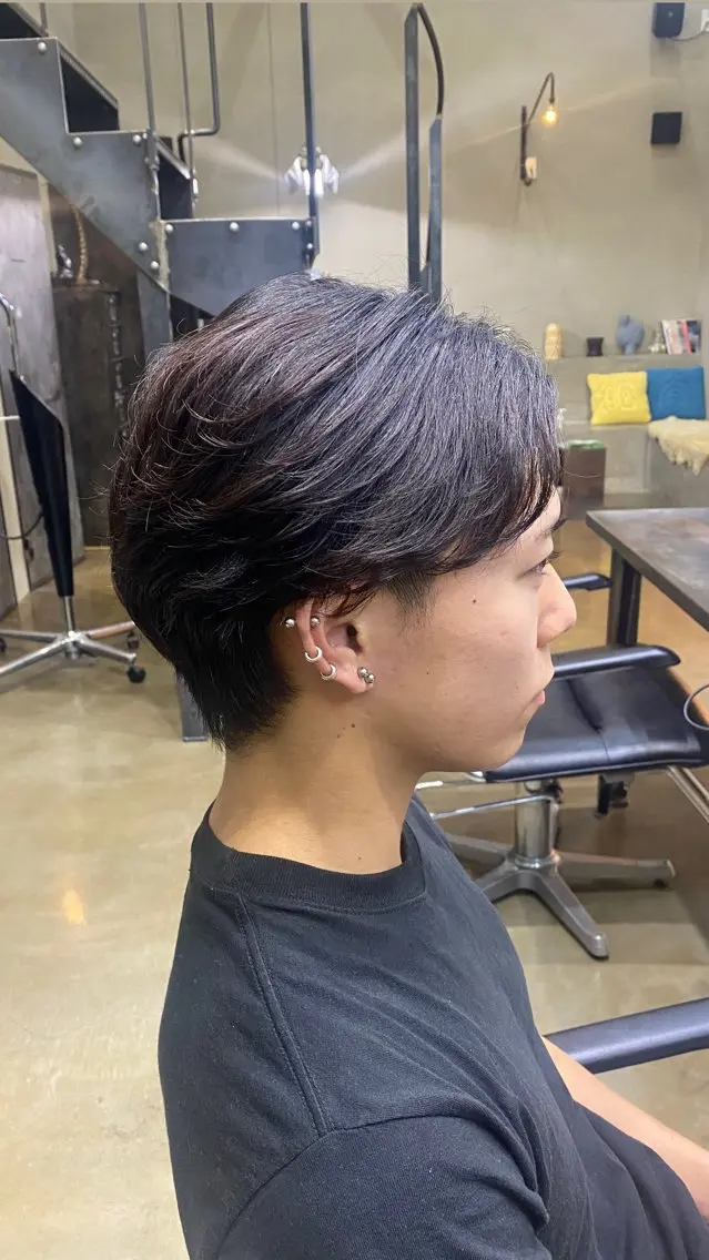 パーマ メンズ メンズパーマ ニュアンスパーマ パーマ cyan hinaのヘアスタイル