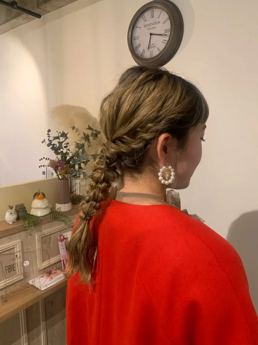 お呼ばれヘアセット🕊️の写真