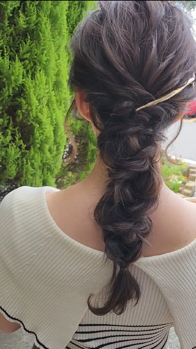 ヘアアレンジ ロング ヘアセット 垢抜けパーマヘア🍯 ジルのヘアスタイル