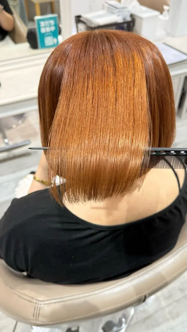 ショート カラー オレンジ 🎀mika モデル募集中🎀のヘアスタイル