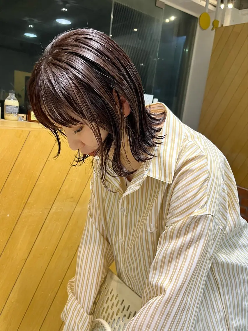 ミディアム カラー 本常 七夕のヘアスタイル