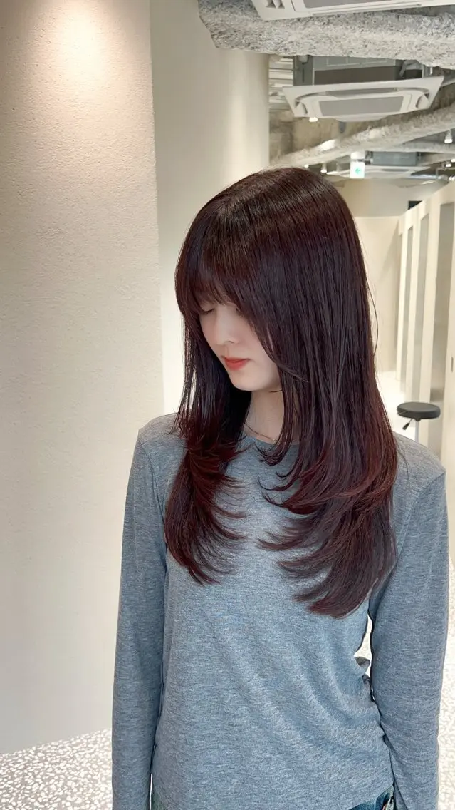ロング 卒業式のヘアスタイル ハイレイヤー 髪質改善 レイヤーカット 小顔カット 梅澤徹|髪型迷子の 大人女性専門|八王子のヘアスタイル