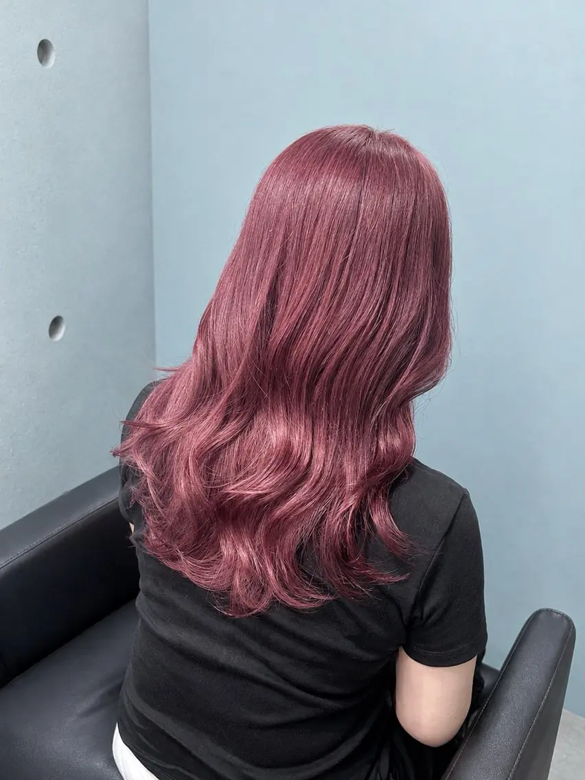 ロング カラー ラベンダーカラー ピンクカラー ピンクラベンダー ヘアカラー ピンクカラー/ 池袋/hitomiのヘアスタイル