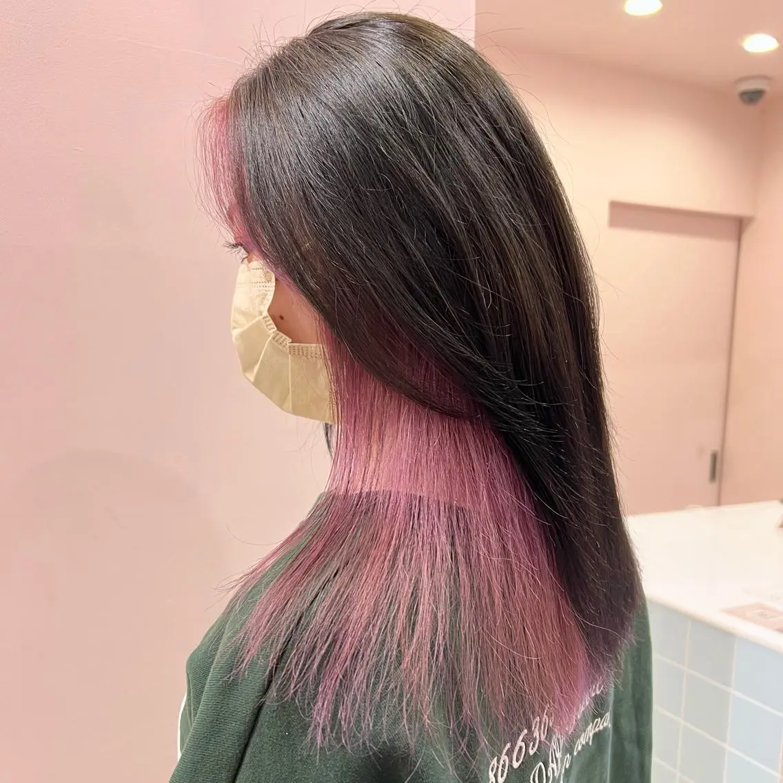 💜インナーカラー(フェイスフレーミング、イヤリングカラーも可能)💜ブリーチ➕カラー➕2stepトリートメントの写真