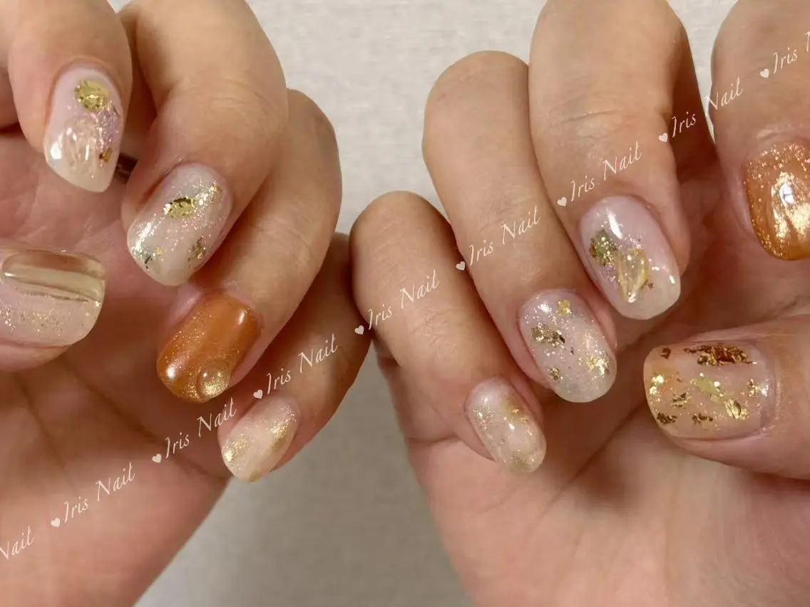 ネイル ニュアンスネイル 💕藤江 月🌸🍒のネイルデザイン