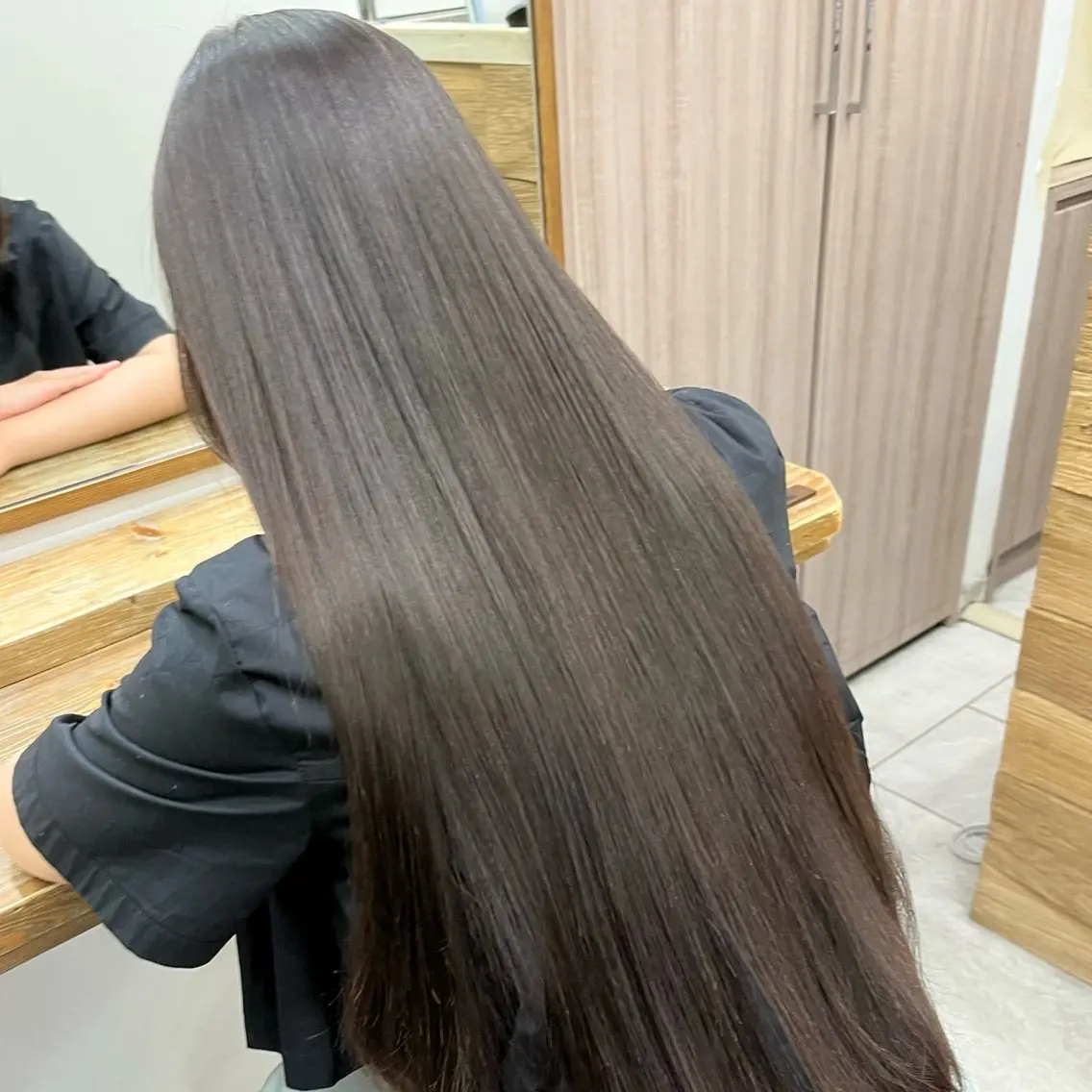 ロング 縮毛矯正 gisele / アシスタント千葉洋佑のヘアスタイル