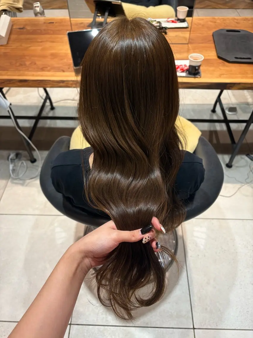 ロング ヘアカラー 髪質改善✨透明感 カラー/大木南美のヘアスタイル