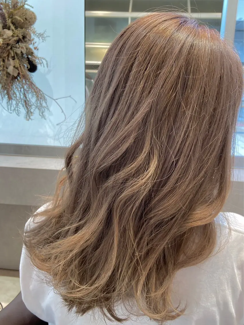 ミディアム カラー ベージュカラー カット ヘアカラー ☆Lolonois 森ノ宮《KOKU》☆のヘアスタイル