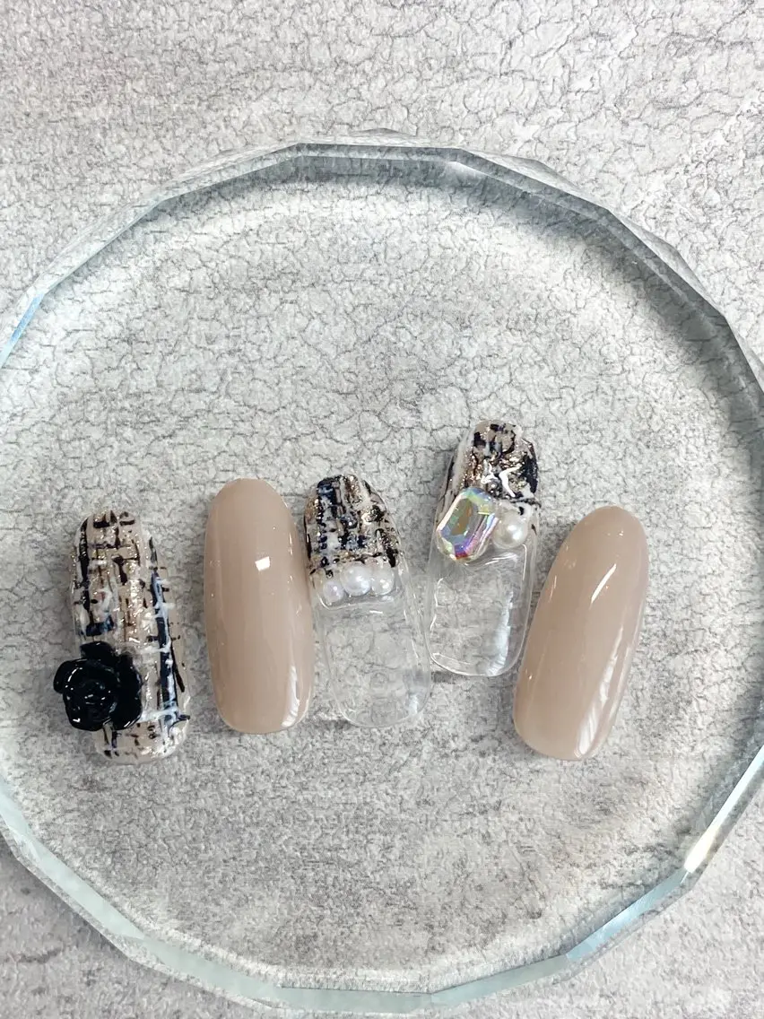 ネイル ツイードネイル nail salon & U【アンドユー】のネイルデザイン