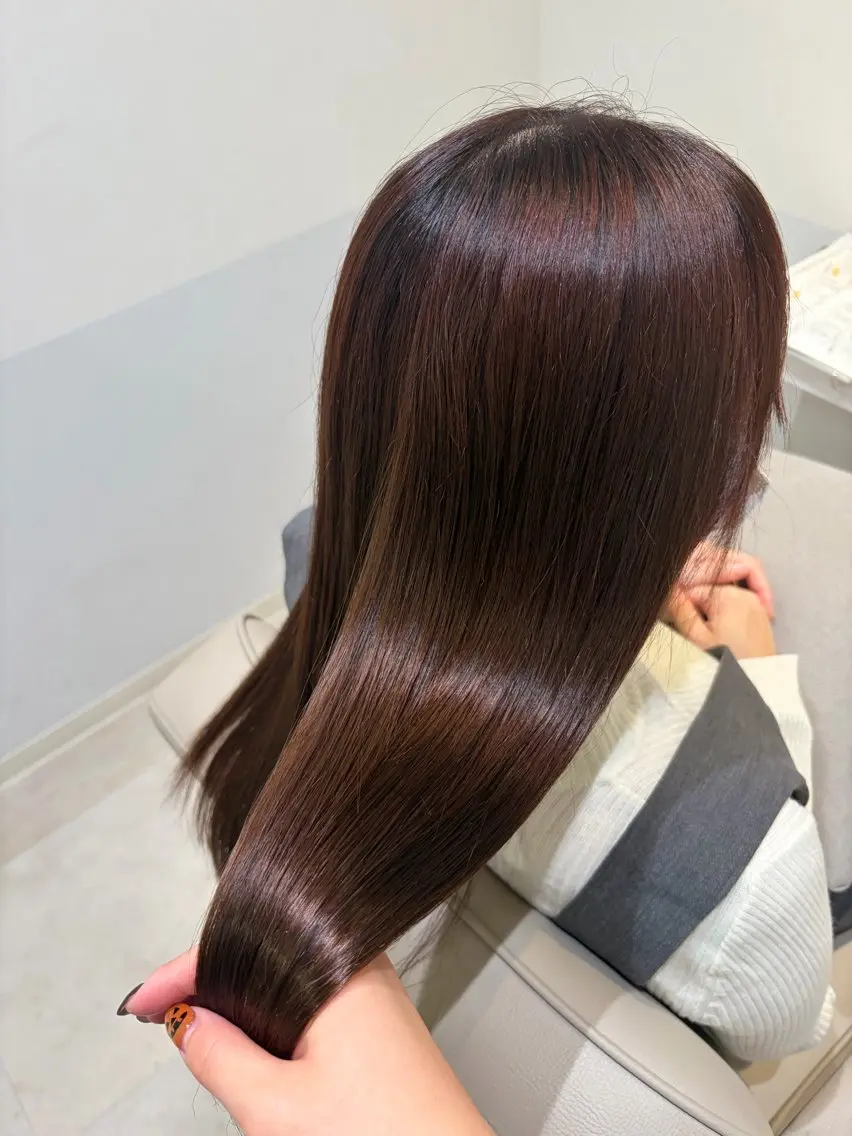 ロング カラー ベージュカラー カット ヘアカラー 韓国ヘア・カラー 🩵SHIZUKUのヘアスタイル