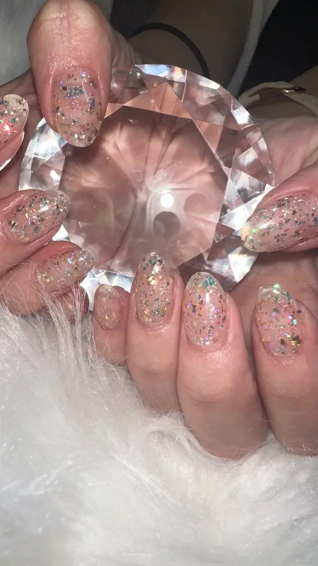 ネイル キラキラネイル ラメ(グリッター) ワンカラーネイル 🤎CHARME NAIL🤎のネイルデザイン