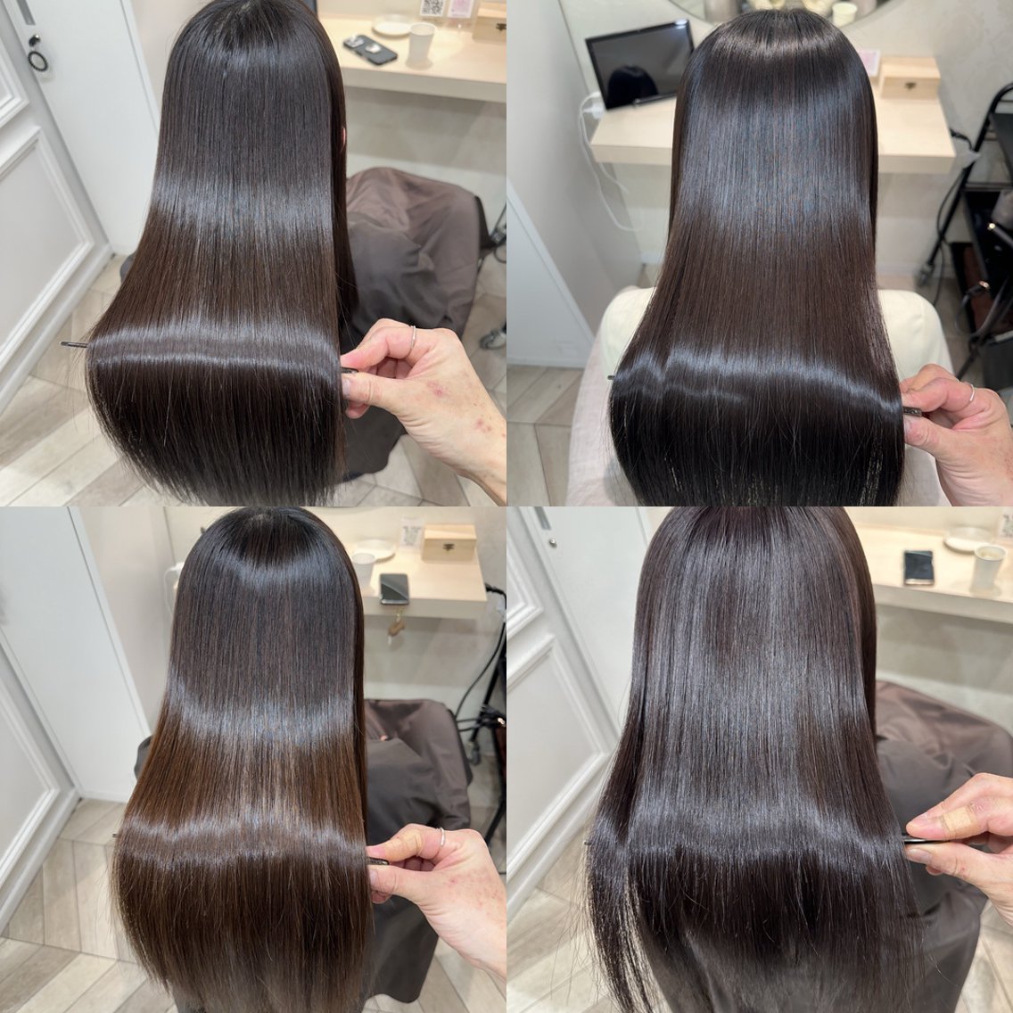 セミロング 【美髪縮毛矯正/ 髪質改善】岡邉隆太のヘアスタイル