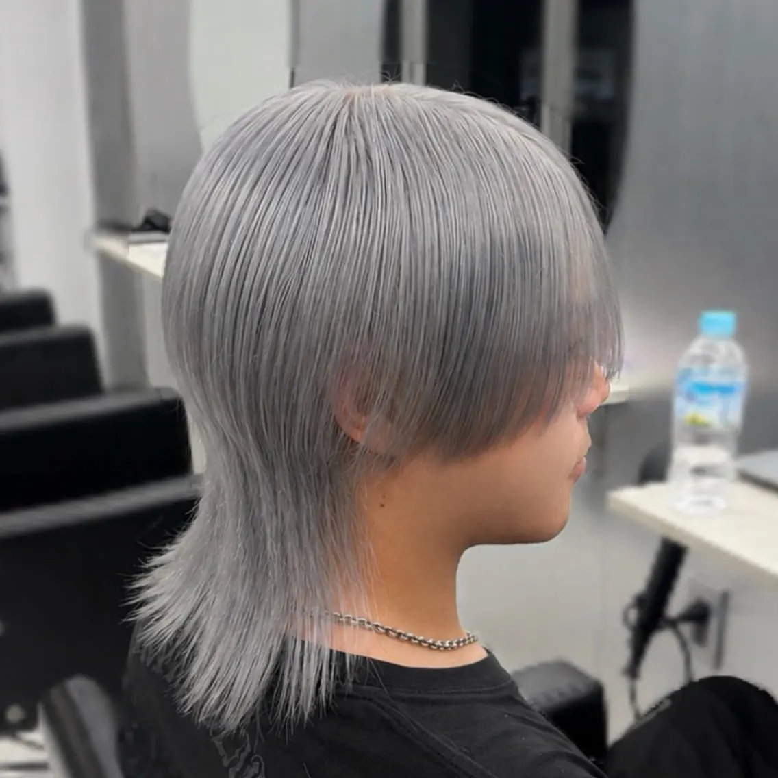 ミディアム カラー メンズ カット ヘアカラー トリートメント ʜᴀʀᴜᴋᴀ♱メンズ ウルフ/ブリーチのヘアスタイル