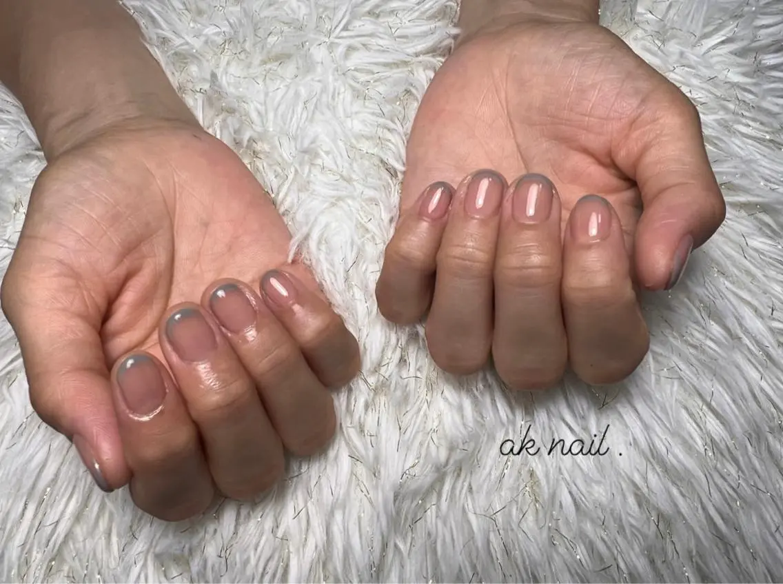 ショート ネイル ハンドネイル ak nail .のネイルデザイン